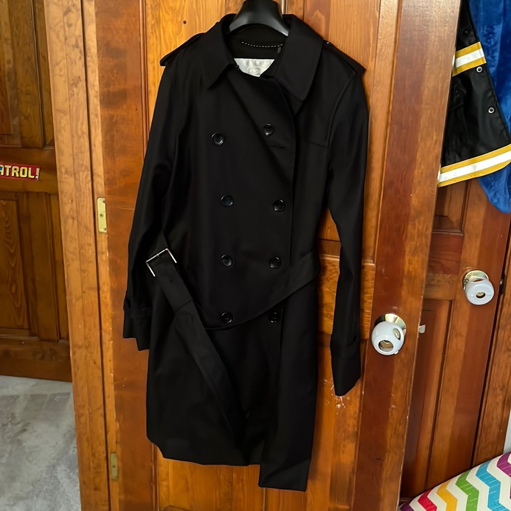 Authentic Black Coach Trench Coat
